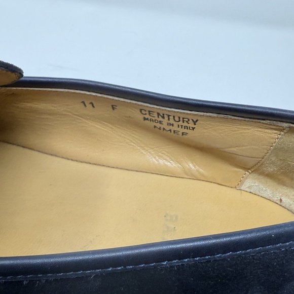 Bally Century Men\'s Navy Blue Suede Leather Loafers Mens US 11 Designer Preppy main image 13